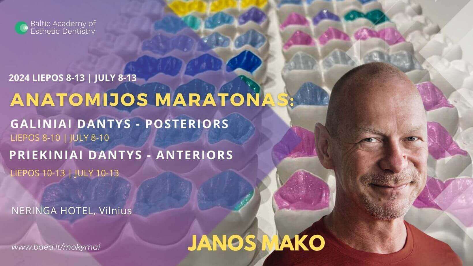 Janos Mako anatomijos maratonas